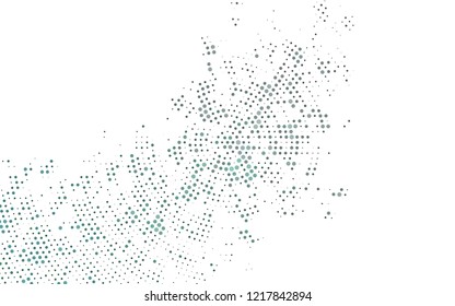 Light BLUE vector template with circles. Beautiful colored illustration with blurred circles in nature style. Template for your brand book.