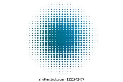 Light BLUE vector template with circles. Glitter abstract illustration with blurred drops of rain. Design for business adverts.
