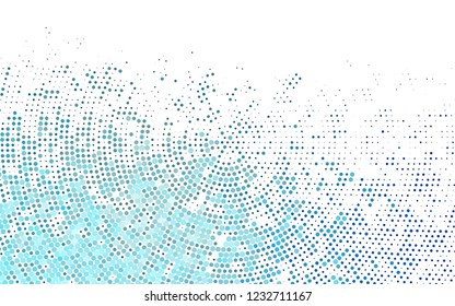 Light BLUE vector template with circles. Abstract illustration with colored bubbles in nature style. Design for business adverts.