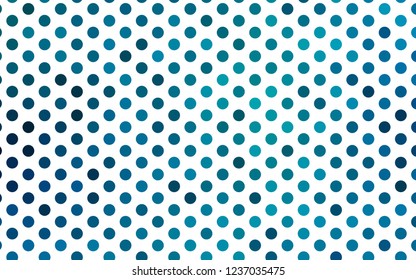 Light BLUE vector template with circles. Modern abstract illustration with colorful water drops. Design for business adverts.