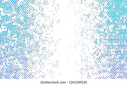 Light BLUE vector template with circles. Abstract illustration with colored bubbles in nature style. Pattern for ads, leaflets.
