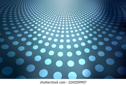 Light BLUE vector template with circles. Beautiful colored illustration with blurred circles in nature style. Pattern can be used for beautiful websites.