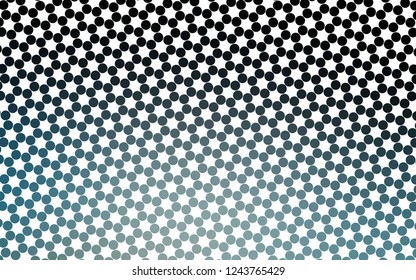 Light BLUE vector template with circles. Glitter abstract illustration with blurred drops of rain. Pattern for beautiful websites.