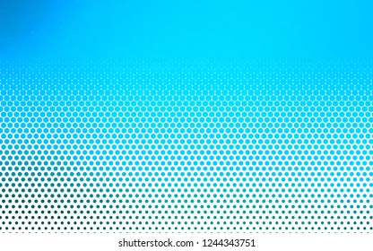 Light BLUE vector template with circles. Glitter abstract illustration with blurred drops of rain. Pattern of water, rain drops.