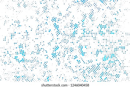 Light BLUE vector template with circles. Beautiful colored illustration with blurred circles in nature style. Design for business adverts.