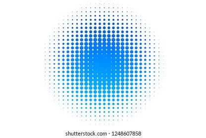 Light BLUE vector template with circles. Glitter abstract illustration with blurred drops of rain. Pattern for ads, booklets.