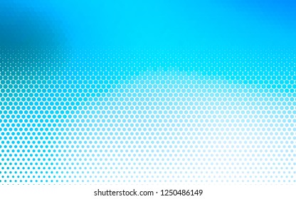 Light BLUE vector template with circles. Beautiful colored illustration with blurred circles in nature style. Template for your brand book.