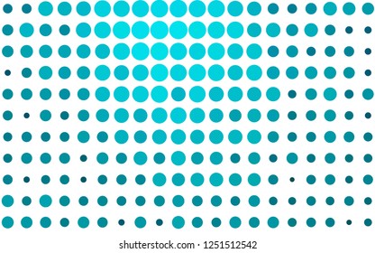 Light BLUE vector template with circles. Abstract illustration with colored bubbles in nature style. Pattern for ads, leaflets.