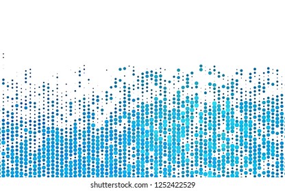 Light BLUE vector template with circles. Blurred decorative design in abstract style with bubbles. Design for business adverts.