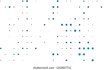 Light BLUE vector template with circles. Beautiful colored illustration with blurred circles in nature style. Design for business adverts.