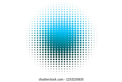 Light BLUE vector template with circles. Illustration with set of shining colorful abstract circles. Template for your brand book.