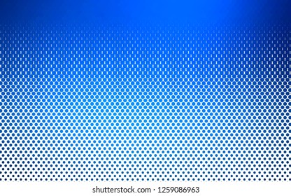Light BLUE vector template with circles. Beautiful colored illustration with blurred circles in nature style. Pattern for beautiful websites.