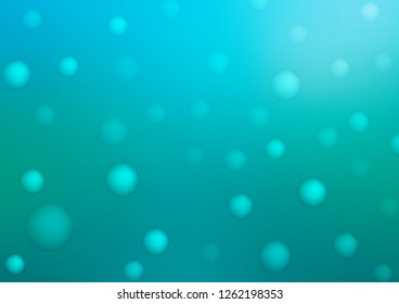 Light BLUE vector template with circles. Beautiful colored illustration with blurred circles in nature style. New design for ad, poster, banner of your website.