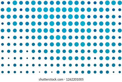 Light BLUE vector template with circles. Beautiful colored illustration with blurred circles in nature style. Pattern for beautiful websites.