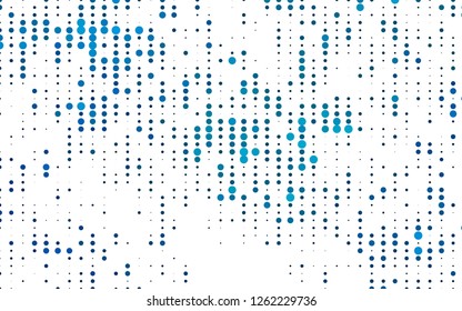 Light BLUE vector template with circles. Abstract illustration with colored bubbles in nature style. Pattern for ads, booklets.