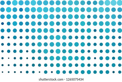 Light BLUE vector template with circles. Blurred decorative design in abstract style with bubbles. Pattern of water, rain drops.