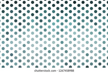 Light BLUE vector template with circles. Abstract illustration with colored bubbles in nature style. Design for posters, banners.