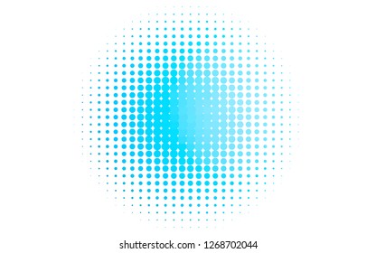 Light BLUE vector template with circles. Abstract illustration with colored bubbles in nature style. Template for your brand book.
