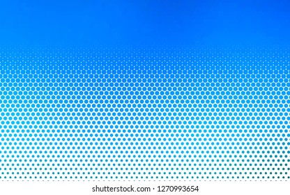 Light BLUE vector template with circles. Blurred decorative design in abstract style with bubbles. Pattern for ads, leaflets.