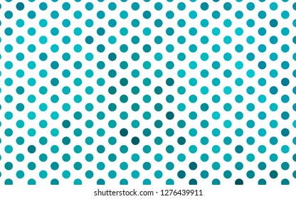 Light BLUE vector template with circles. Illustration with set of shining colorful abstract circles. Pattern of water, rain drops.