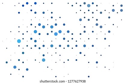 Light BLUE vector template with circles. Blurred decorative design in abstract style with bubbles. Pattern for beautiful websites.