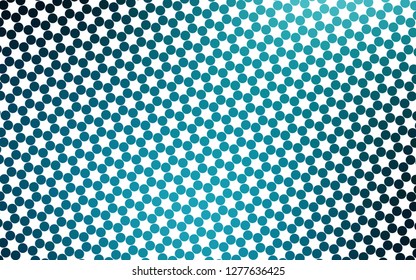 Light BLUE vector template with circles. Beautiful colored illustration with blurred circles in nature style. Pattern of water, rain drops.