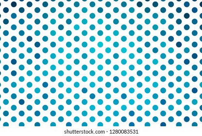 Light BLUE vector template with circles. Beautiful colored illustration with blurred circles in nature style. Pattern for beautiful websites.