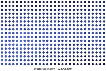 Light BLUE vector template with circles. Modern abstract illustration with colorful water drops. Pattern for ads, booklets.