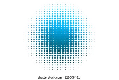 Light BLUE vector template with circles. Illustration with set of shining colorful abstract circles. Pattern for ads, booklets.