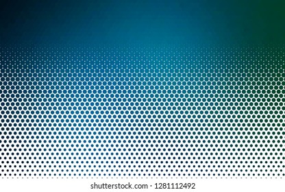 Light BLUE vector template with circles. Abstract illustration with colored bubbles in nature style. Pattern for ads, leaflets.
