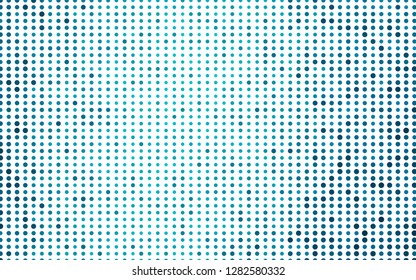 Light BLUE vector template with circles. Abstract illustration with colored bubbles in nature style. Template for your brand book.