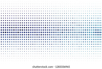 Light BLUE vector template with circles. Glitter abstract illustration with blurred drops of rain. Design for business adverts.