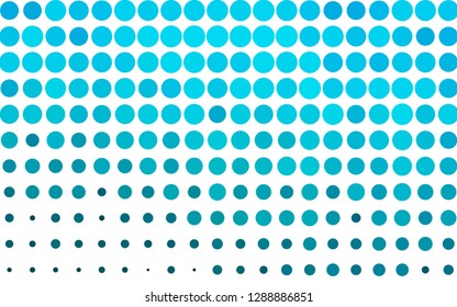 Light BLUE vector template with circles. Blurred bubbles on abstract background with colorful gradient. Pattern for beautiful websites.