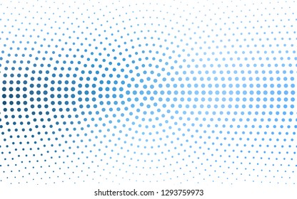 Light BLUE vector  template with circles. Glitter abstract illustration with blurred drops of rain. Pattern for futuristic ad, booklets.