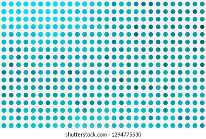 Light BLUE vector template with circles. Beautiful colored illustration with blurred circles in nature style. Template for your brand book.