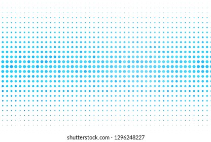 Light BLUE vector template with circles. Blurred bubbles on abstract background with colorful gradient. Pattern of water, rain drops.