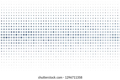 Light BLUE vector template with circles. Beautiful colored illustration with blurred circles in nature style. Pattern for ads, booklets.