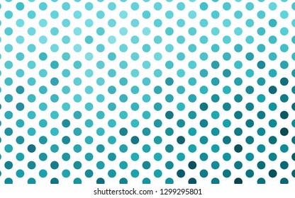 Light BLUE vector template with circles. Beautiful colored illustration with blurred circles in nature style. Design for posters, banners.