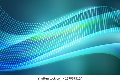 Light BLUE vector template with circles, triangles. Abstract illustration with colorful discs and triangles. Template for business cards, websites.