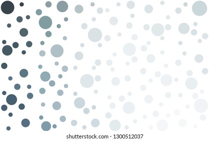 Light BLUE vector  template with circles. Illustration with set of shining colorful abstract circles. Pattern for textures of wallpapers.