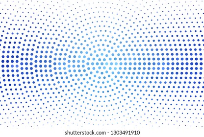Light BLUE vector  template with circles. Blurred decorative design in abstract style with bubbles. Pattern for beautiful websites.