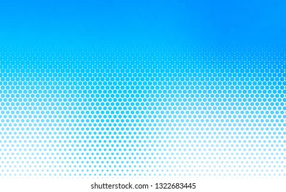 Light BLUE vector template with circles. Beautiful colored illustration with blurred circles in nature style. Pattern for ads, leaflets.