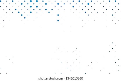 Light BLUE vector template with circles. Blurred decorative design in abstract style with bubbles. Design for posters, banners.