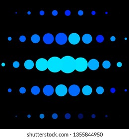 Light BLUE vector template with circles. Abstract illustration with colorful spots in nature style. Pattern for business ads.