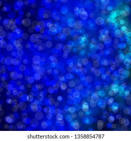 Light BLUE vector template with circles. Glitter abstract illustration with colorful drops. Pattern for business ads.