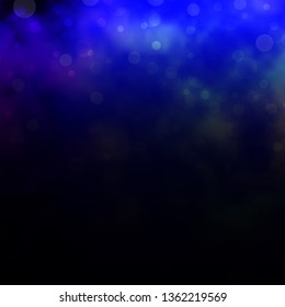 Light BLUE vector template with circles. Illustration with set of shining colorful abstract spheres. Pattern for business ads.