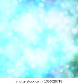 Light BLUE vector template with circles. Illustration with set of shining colorful abstract spheres. Pattern for websites, landing pages.