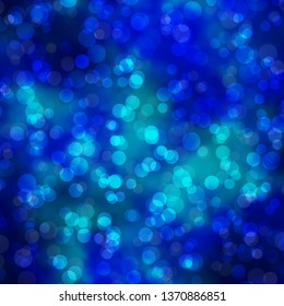 Light BLUE vector template with circles. Abstract decorative design in gradient style with bubbles. New template for your brand book.
