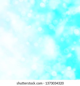 Light BLUE vector template with circles. Illustration with set of shining colorful abstract spheres. Design for posters, banners.