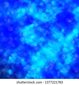 Light BLUE vector template with circles. Glitter abstract illustration with colorful drops. Pattern for wallpapers, curtains.